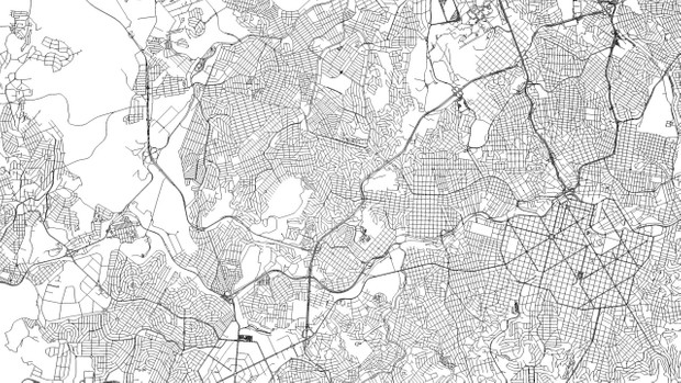 Belo Horizonte Road Network and Streets Architectural 3D model
