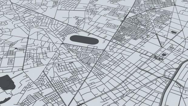 Ho Chi Minh Road Network and Streets Architectural 3D model