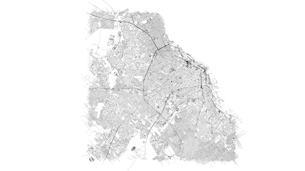 Buenos Aires Road Network and Streets Architectural 3D model