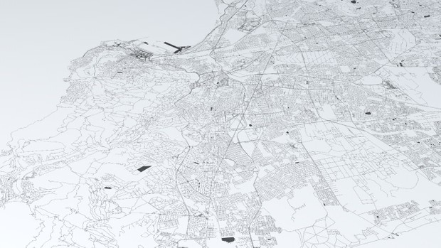 Cape Town Road Network and Streets Architectural 3D model