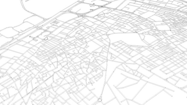 Bahrain Road Network and Streets Architectural 3D model