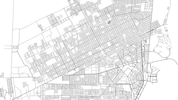 Cancun Road Network and Streets Architectural 3D model