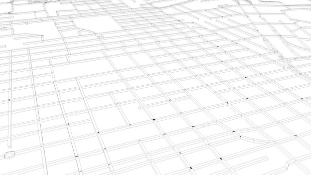 Johannesburg Road Network and Streets 3D model