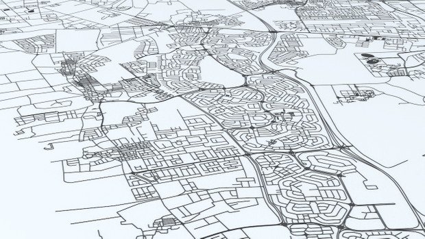 Bahrain Road Network and Streets Architectural 3D model