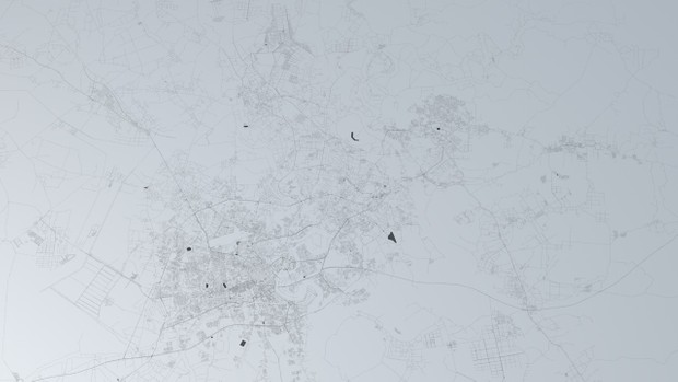 Ho Chi Minh Road Network and Streets Architectural 3D model