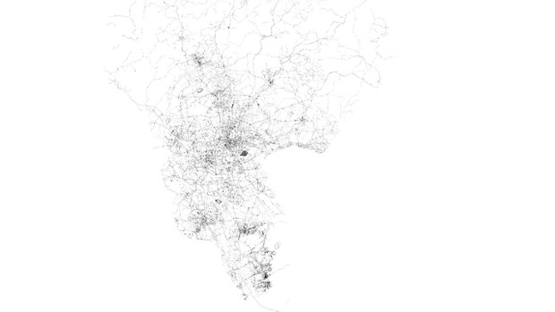 Guangzhou Road Network and Streets Architectural 3D model