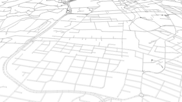 Cape Town Road Network and Streets Architectural 3D model