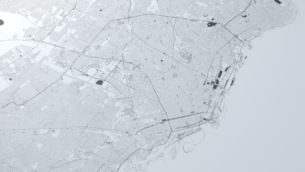 Buenos Aires Road Network and Streets Architectural 3D model
