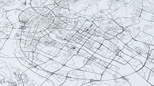 Guangzhou Road Network and Streets Architectural 3D model