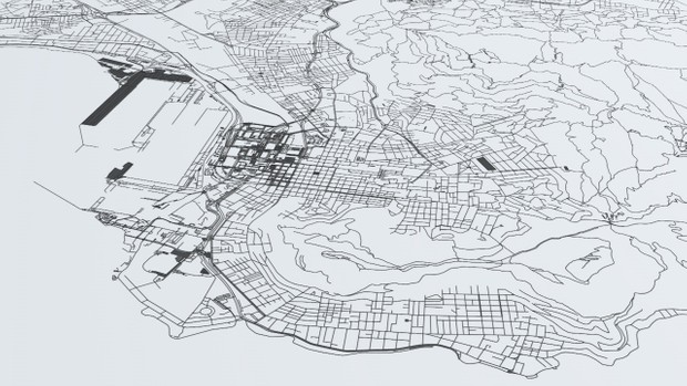 Cape Town Road Network and Streets Architectural 3D model