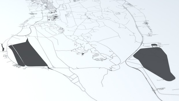Bahrain Road Network and Streets Architectural 3D model