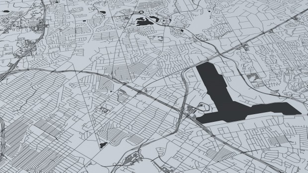 San Antonio Road Network Architectural 3D Model