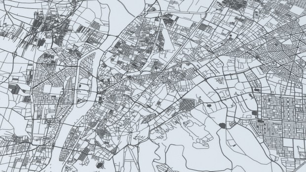 Cairo Road Network and Streets Architectural 3D model