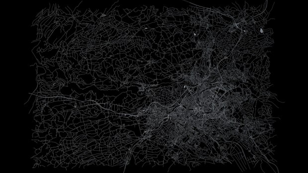Bern Road Network and Streets Architectural 3D model