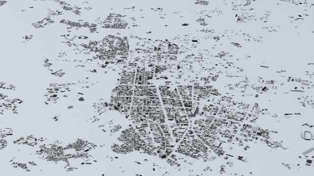 Sendai Japan Streets and Buildings Architectural 3D Model