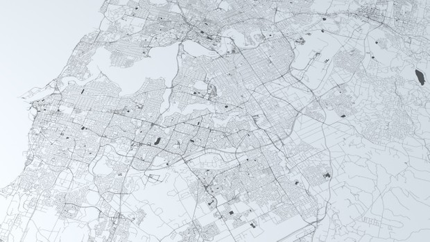 Perth Road Network Architectural 3D Model
