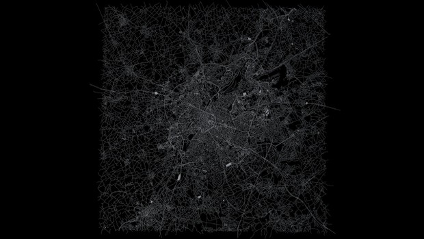 Brussels Road Network and Streets Architectural 3D model