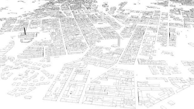Helsinki Streets and Buildings Architectural 3D Model
