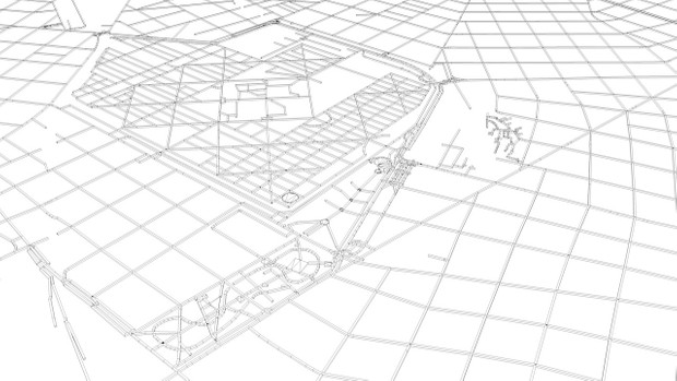 Buenos Aires Road Network and Streets Architectural 3D model