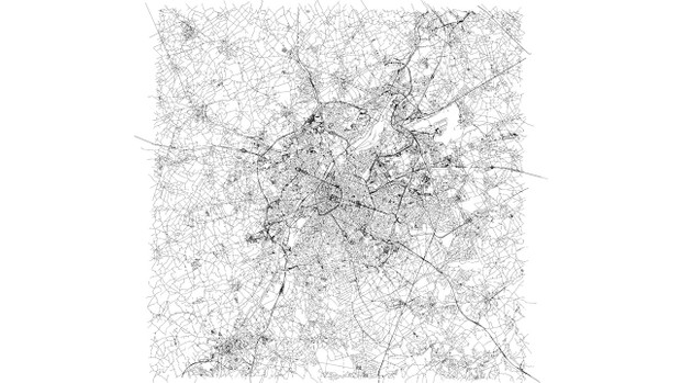 Brussels Road Network and Streets Architectural 3D model