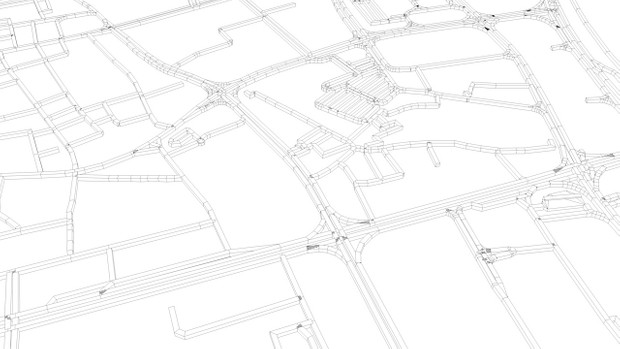 Doha Road Network and Streets Architectural 3D model