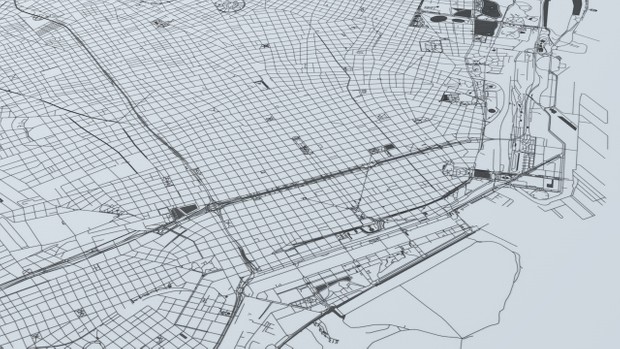 Buenos Aires Road Network and Streets Architectural 3D model
