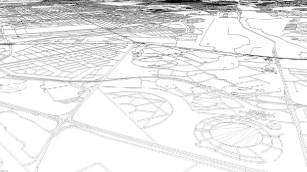 Baghdad Road Network and Streets Architectural 3D model
