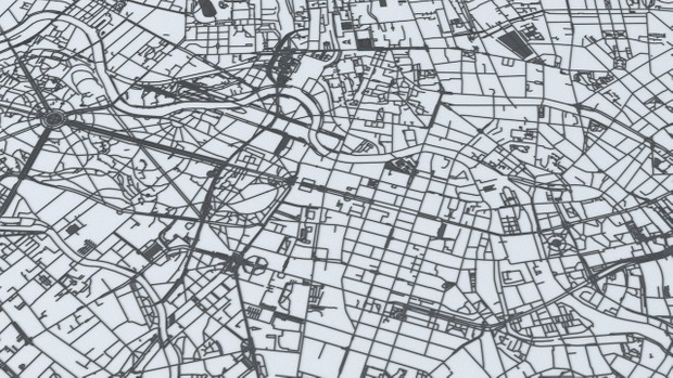 Berlin Road Network and Streets Architectural 3D model
