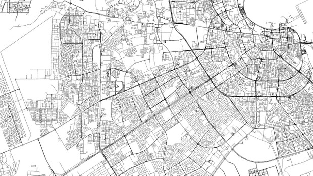 Doha Road Network and Streets Architectural 3D model