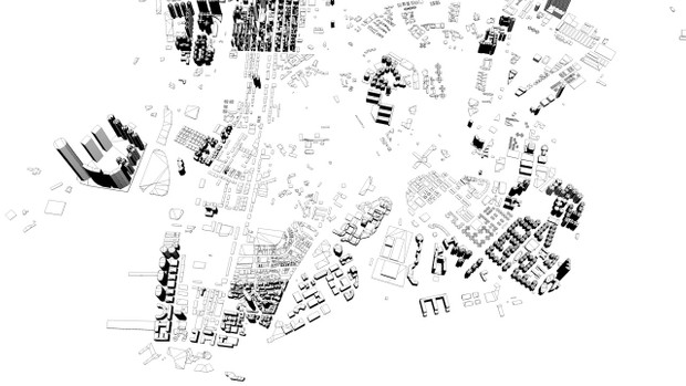 Hong Kong 18 Districts Streets and Buildings Architectural 3D Model
