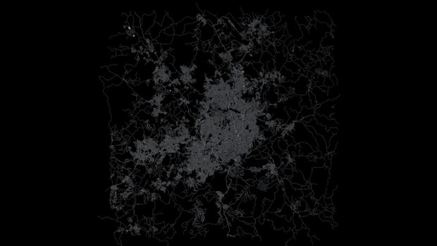 Belo Horizonte Road Network and Streets Architectural 3D model