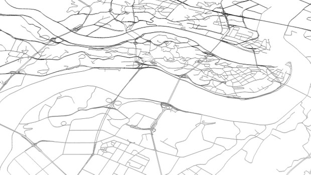 Chongquing Road Network and Streets Architectural 3D model