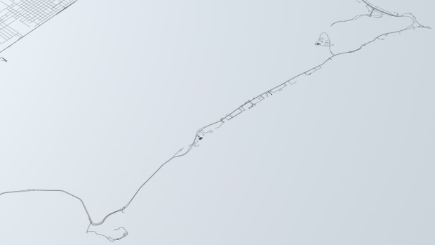 Cancun Road Network and Streets Architectural 3D model