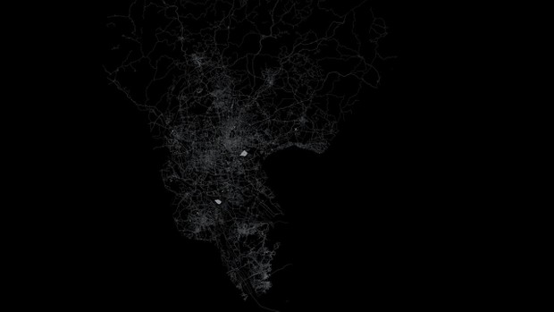Guangzhou Road Network and Streets Architectural 3D model
