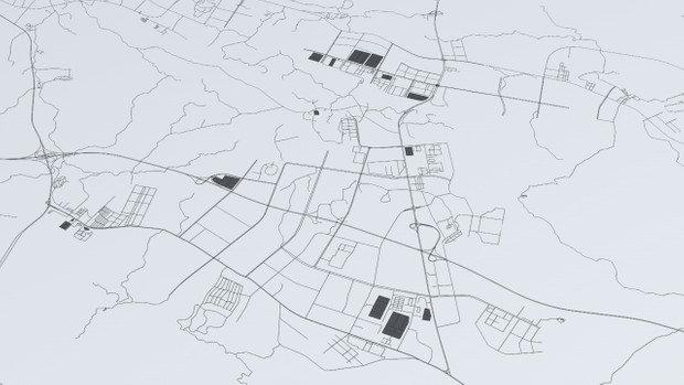 Chongquing Road Network and Streets Architectural 3D model