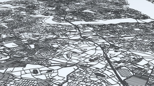 Istanbul Road Network and Streets Architectural 3D model