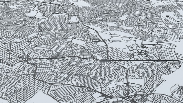 Belo Horizonte Road Network and Streets Architectural 3D model