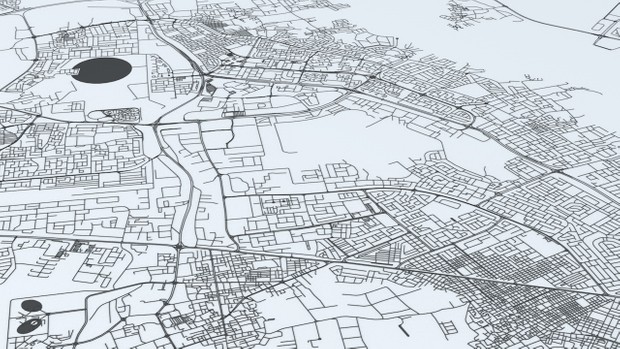 Bahrain Road Network and Streets Architectural 3D model