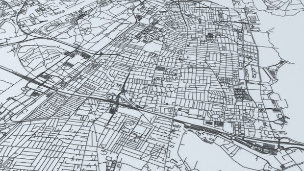Copenhagen Road Network and Streets Architectural 3D model