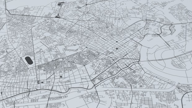 Ho Chi Minh Road Network and Streets Architectural 3D model