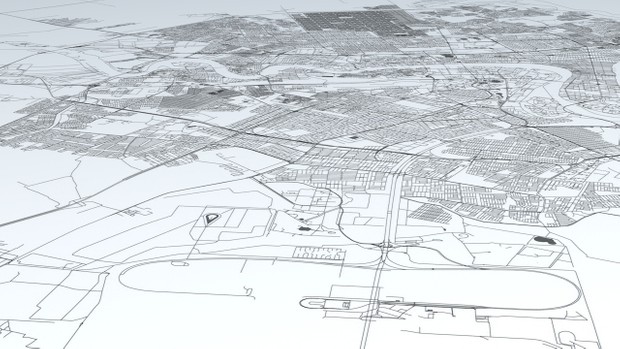 Baghdad Road Network and Streets Architectural 3D model