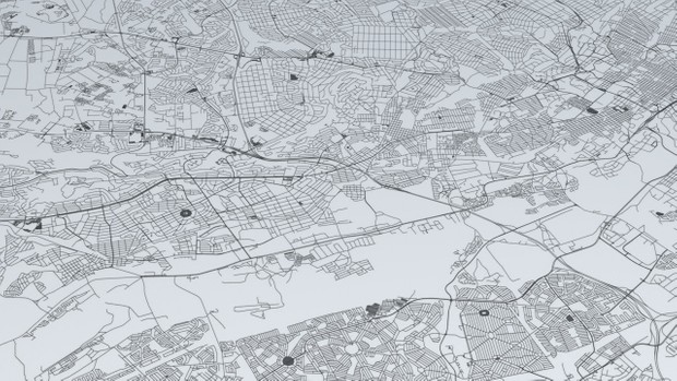 Johannesburg Road Network and Streets 3D model