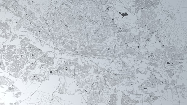 Johannesburg Road Network and Streets 3D model