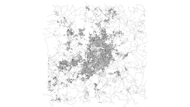 Belo Horizonte Road Network and Streets Architectural 3D model
