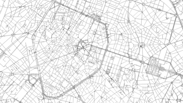 Brussels Road Network and Streets Architectural 3D model
