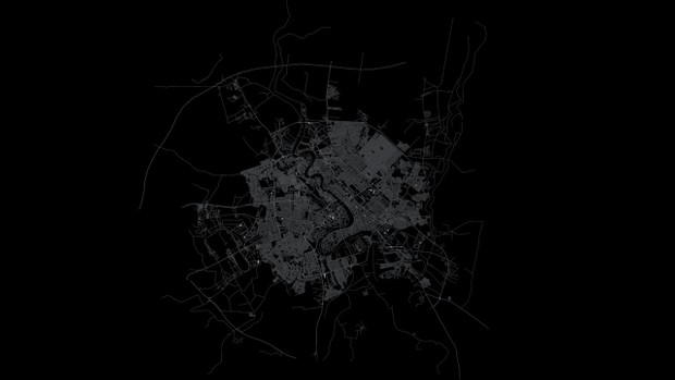 Baghdad Road Network and Streets Architectural 3D model