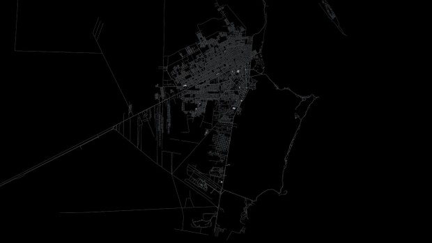 Cancun Road Network and Streets Architectural 3D model