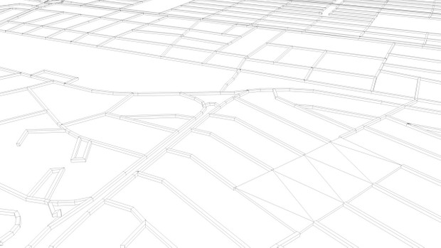 Cancun Road Network and Streets Architectural 3D model