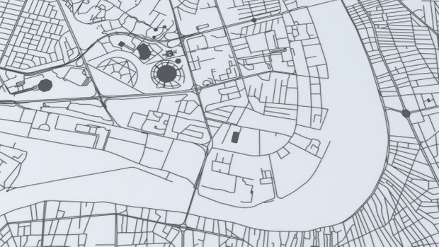Baghdad Road Network and Streets Architectural 3D model
