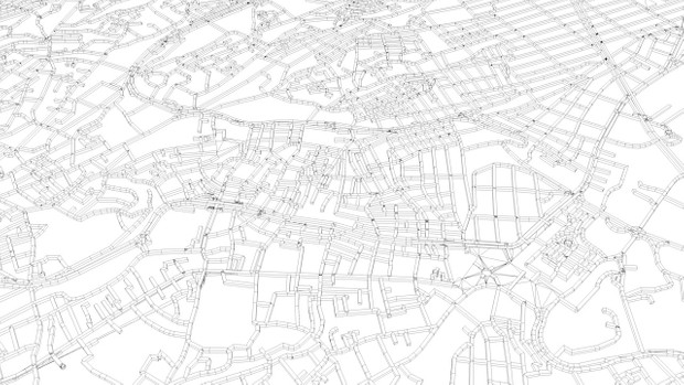 Istanbul Road Network and Streets Architectural 3D model
